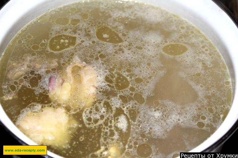 Шаг 3 приготовления Суп лапша с куриными потрошками