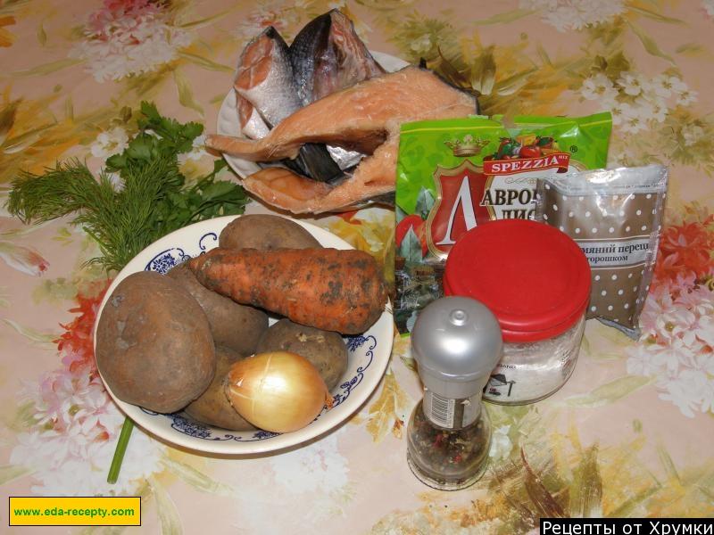 Шаг 1 приготовления Рыбный суп из семги классический