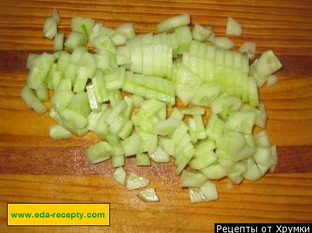 Шаг 5 приготовления Вкусный щавелевый борщ  холодный