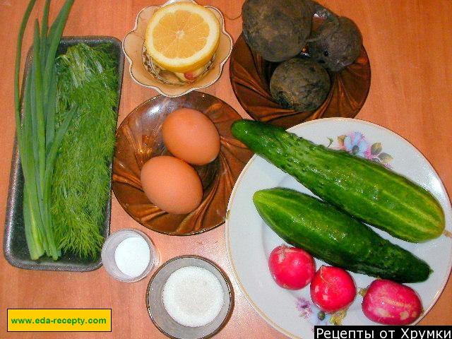 Шаг 1 приготовления Холодный свекольник