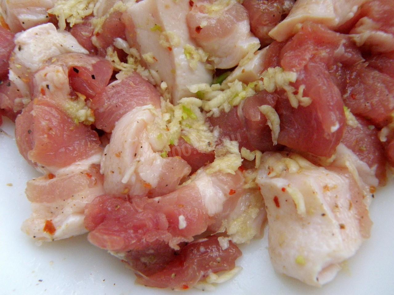 Шаг 2 приготовления Суп с лапшой и свининой на курином бульоне азиатский