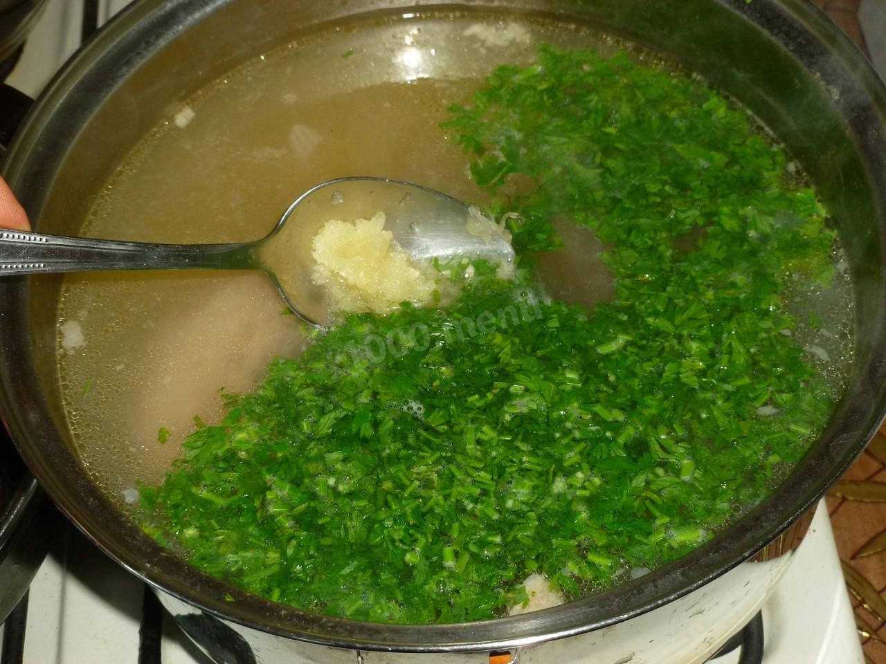 Шаг 12 приготовления Суп с индейкой с картошкой и макаронами
