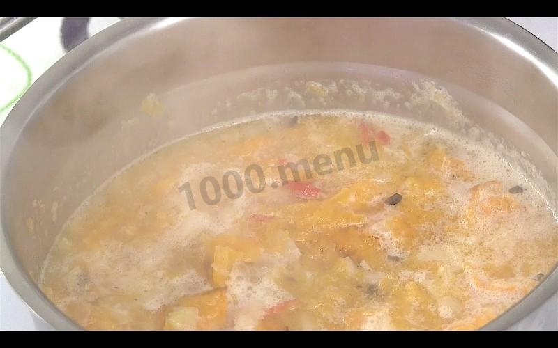 Шаг 8 приготовления Витаминный суп пюре из тыквы с чили