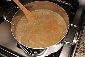 Шаг 4 приготовления Куриный сливочный суп с овощами