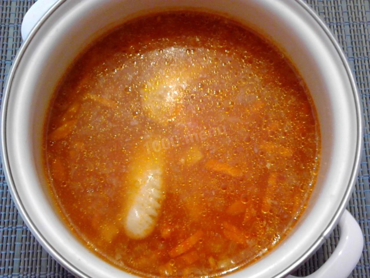 Шаг 12 приготовления Суп Харчо с куриными крылышками и картошкой
