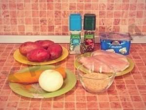 Шаг 1 приготовления Куриный суп с плавленным сыром