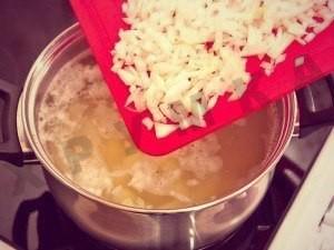 Шаг 5 приготовления Куриный суп с плавленным сыром