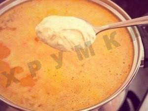 Шаг 8 приготовления Куриный суп с плавленным сыром