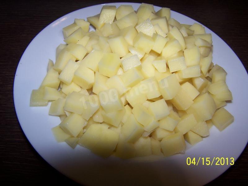 Шаг 1 приготовления Очень простая солянка