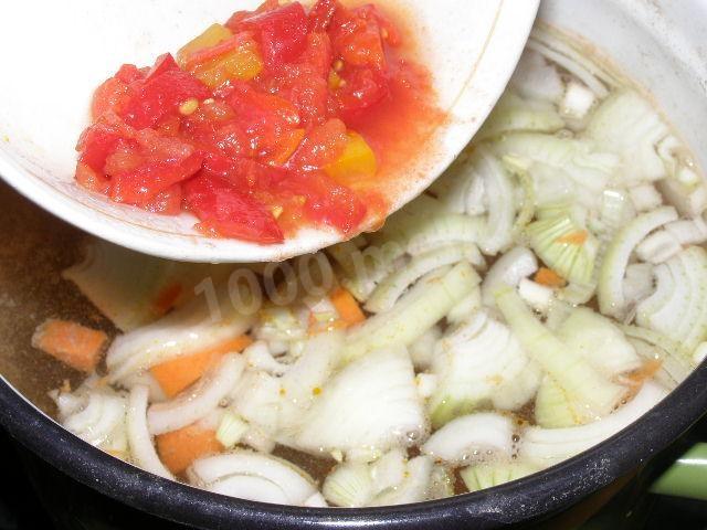 Шаг 7 приготовления Суп Шурпа из говядины с картошкой