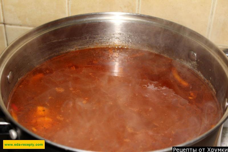 Шаг 6 приготовления Харчо из мяса барана с маргарином