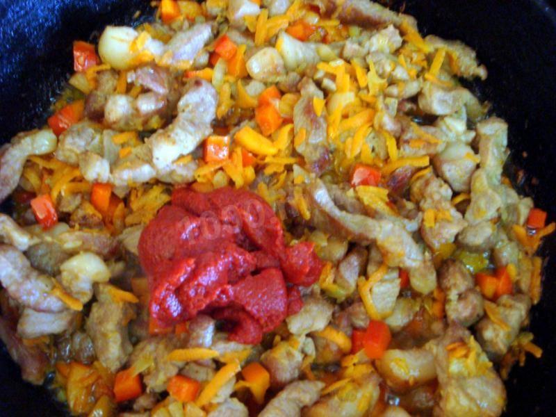 Шаг 11 приготовления Быстрый суп с жареным мясом