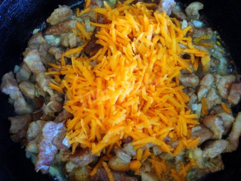 Шаг 8 приготовления Быстрый суп с жареным мясом