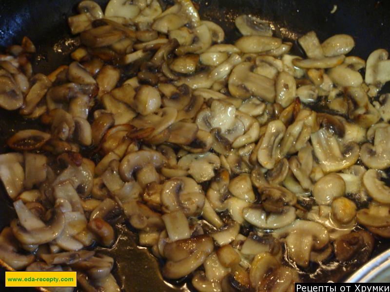 Шаг 6 приготовления Суп с мясом и фасолью из шампиньонов