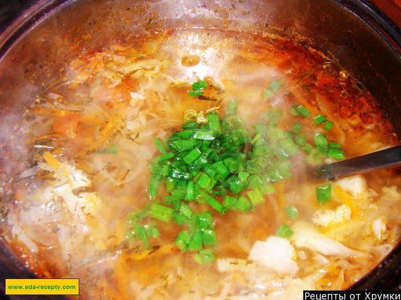 Шаг 5 приготовления Щи из свежей капусты с мясом говядины