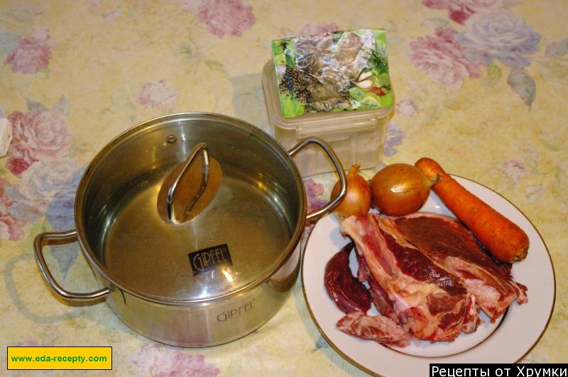Шаг 1 приготовления Крепкий бульон из мяса говядины