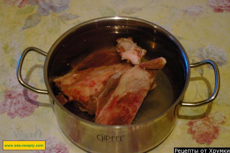 Шаг 4 приготовления Крепкий бульон из мяса говядины