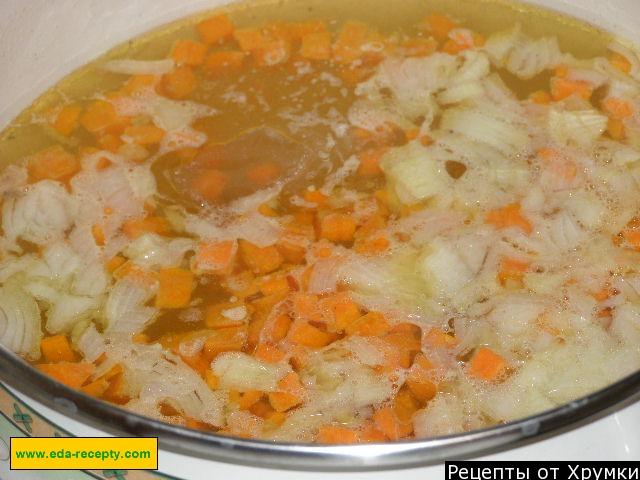 Шаг 8 приготовления Бульон куриный