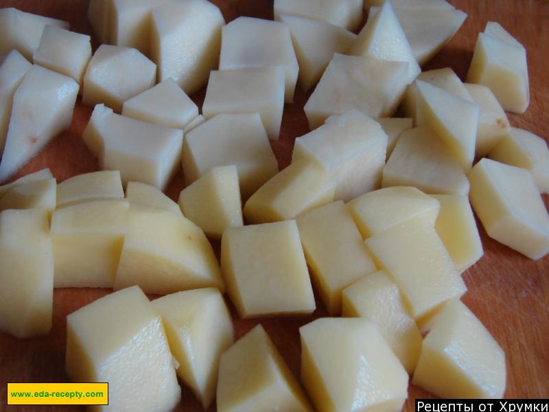 Шаг 5 приготовления Бозбаш с бараниной и горохом
