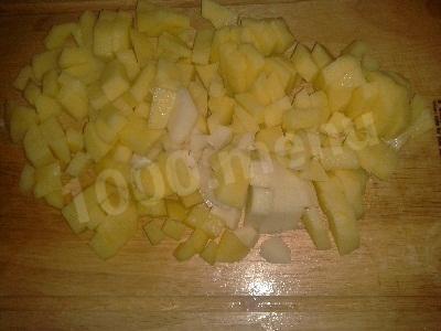 Шаг 3 приготовления Суп из курицы с белыми грибами