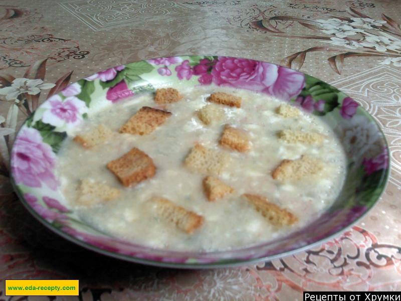 Шаг 2 приготовления Суп пюре из картофеля с гренками по японски