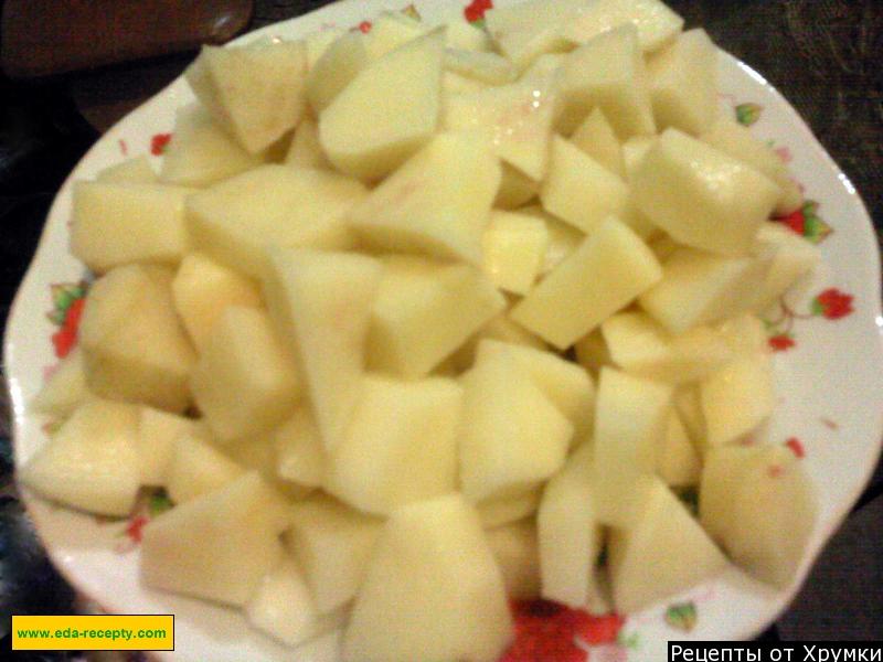 Шаг 5 приготовления Суп пюре из картофеля с гренками по японски