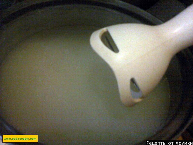 Шаг 6 приготовления Суп пюре из картофеля с гренками по японски