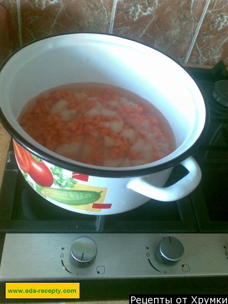 Шаг 4 приготовления Постный суп пюре из картофеля и моркови
