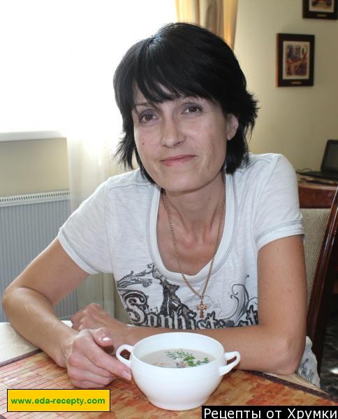 Шаг 9 приготовления Куриный суп пюре со сливками грудками и шампиньонами