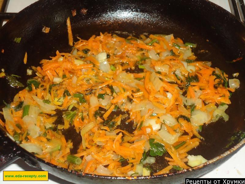 Шаг 3 приготовления Рассольник с рисом вегетарианский
