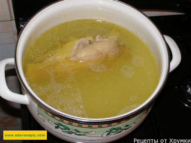 Шаг 2 приготовления Суп с клецками из теста