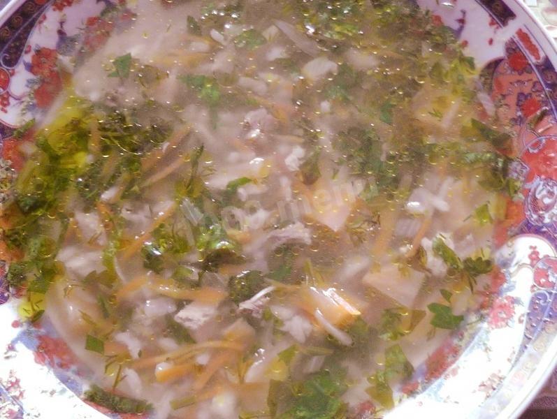 Обложка рецепта Суп для детей из курицы с рисом и репой