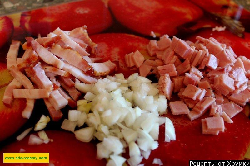 Шаг 3 приготовления Гороховый суп с беконом и ветчиной