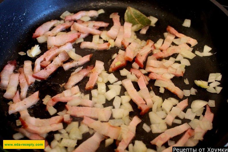 Шаг 4 приготовления Гороховый суп с беконом и ветчиной