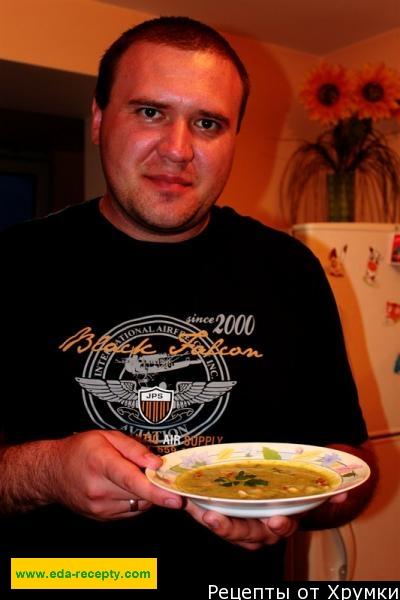 Шаг 6 приготовления Гороховый суп с беконом и ветчиной