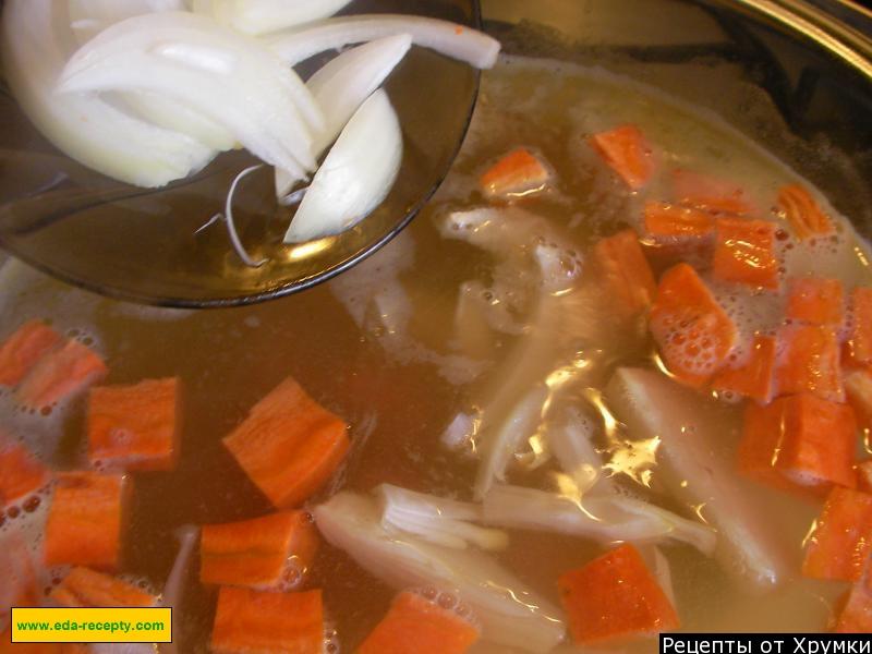 Шаг 7 приготовления Суп-лапша с мясом