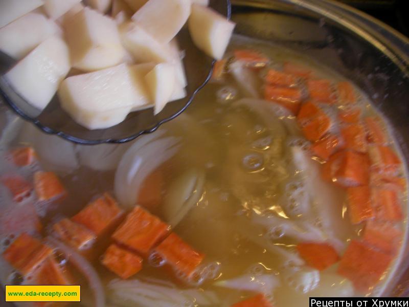 Шаг 8 приготовления Суп-лапша с мясом