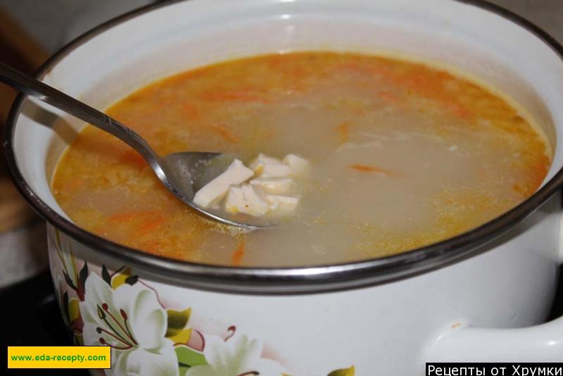 Шаг 6 приготовления Суп картофельный с сыром