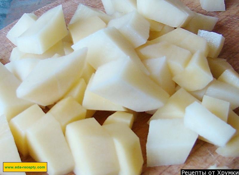 Шаг 2 приготовления Черниговский борщ с фасолью и кабачками