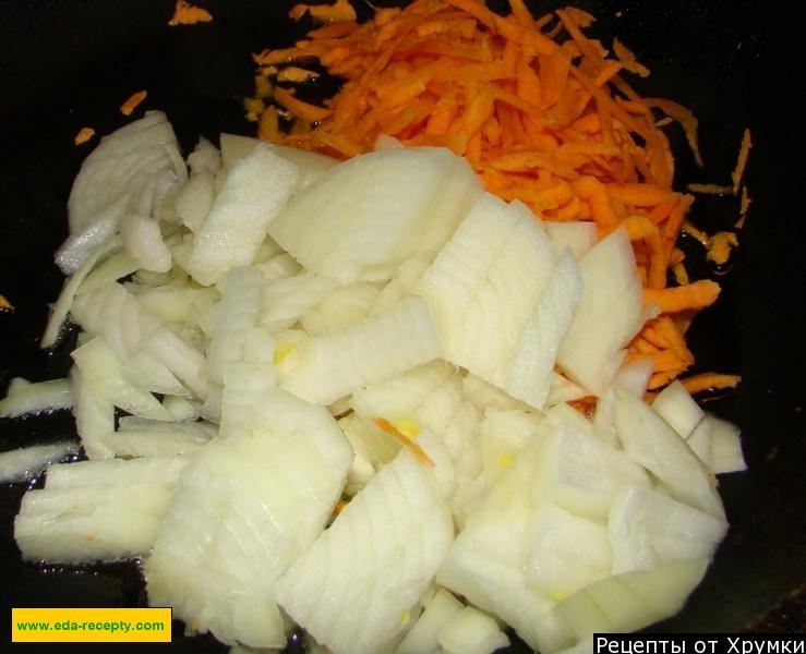 Шаг 4 приготовления Черниговский борщ с фасолью и кабачками