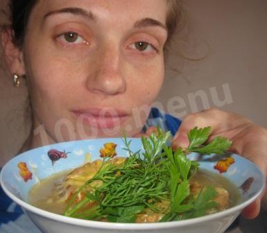 Шаг 9 приготовления Луковый суп с сыром и гренками