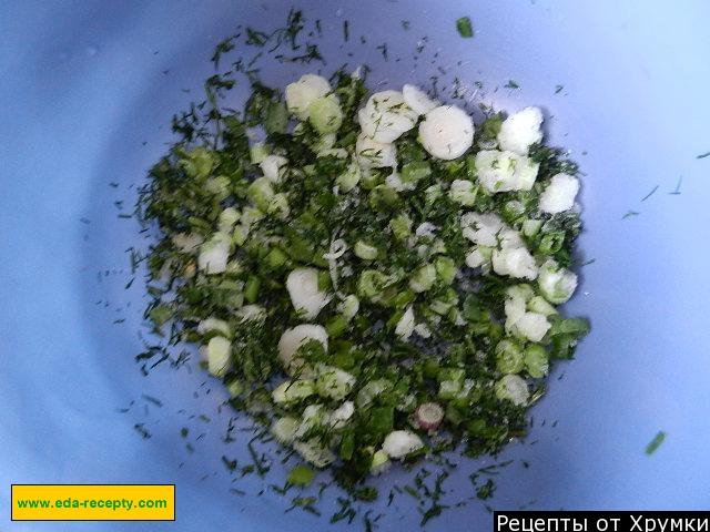 Шаг 2 приготовления Окрошка с вареной колбасой, картошкой и огурцами на квасе