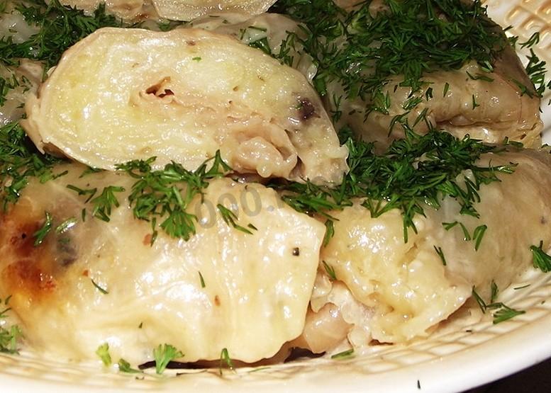 Обложка рецепта Голубцы с картошкой