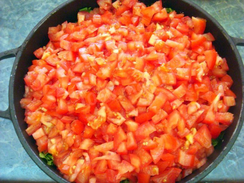 Шаг 14 приготовления аджапсандал с мясом по грузински