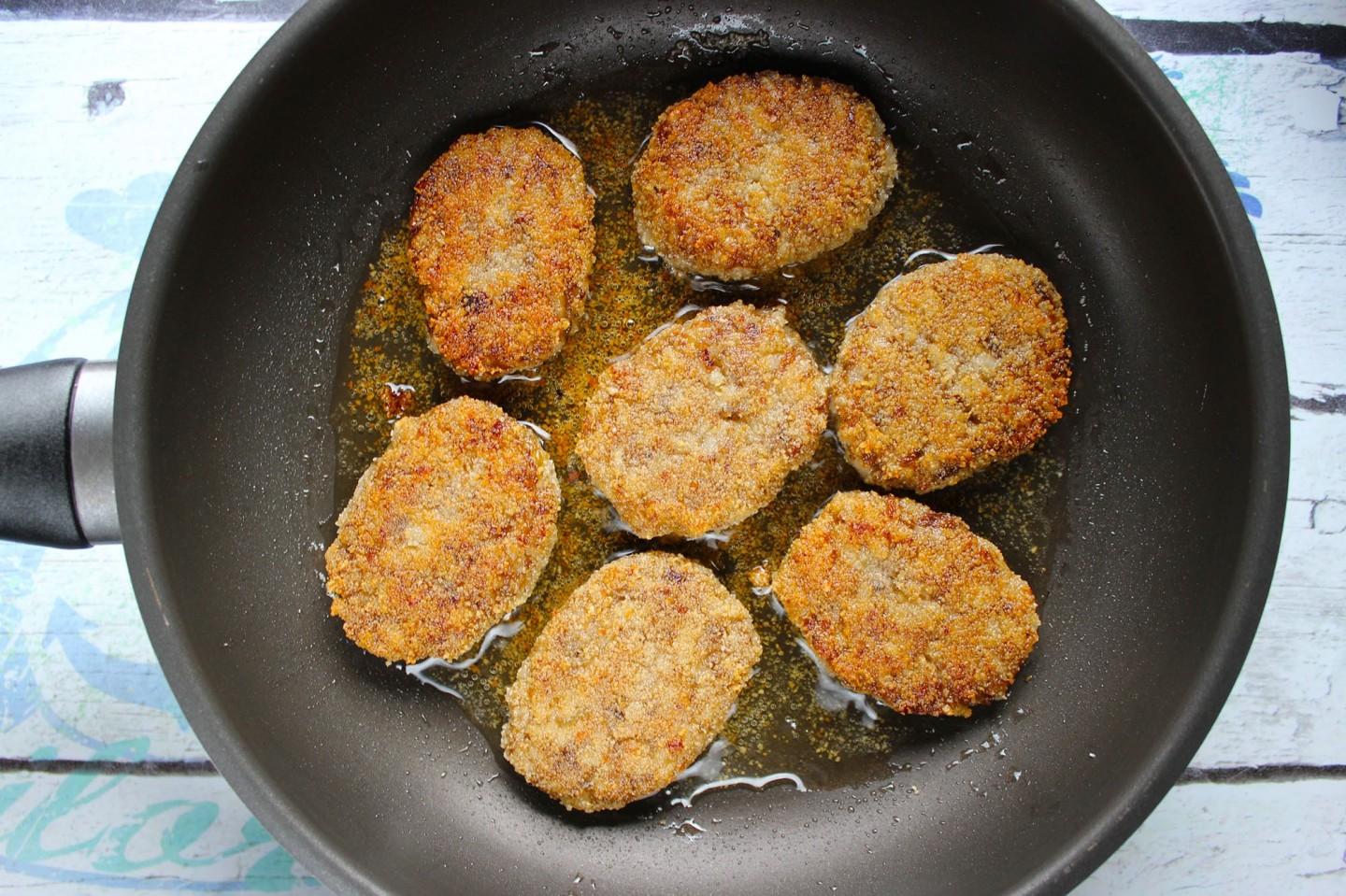 Шаг 12 приготовления Котлеты с шампиньонами постные