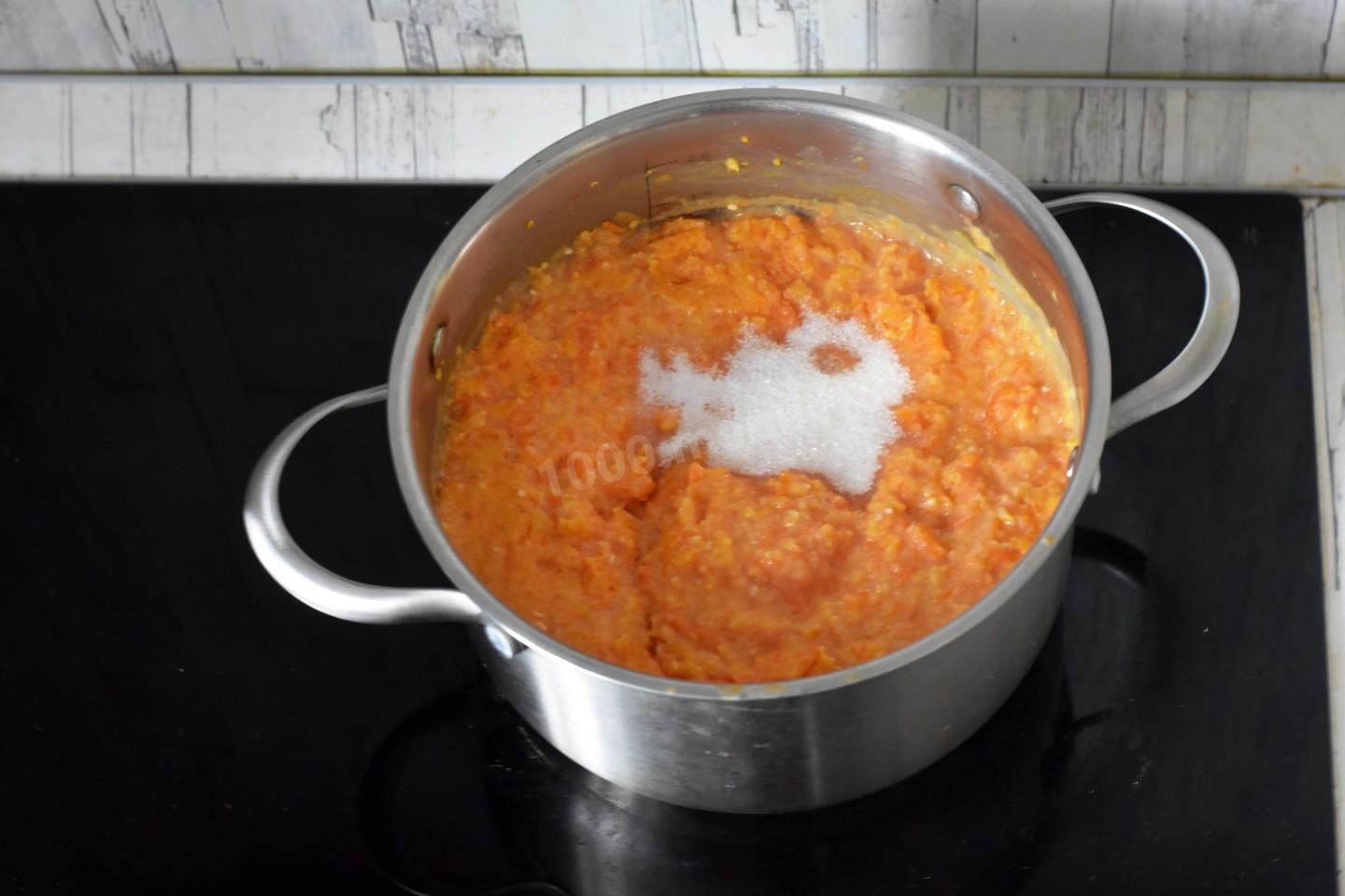 Шаг 8 приготовления Кукурузная каша с тыквой на молоке