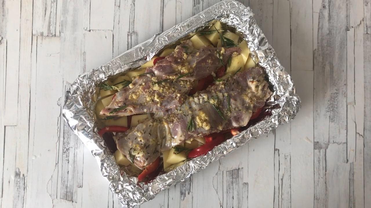 Шаг 7 приготовления Бараньи ребрышки с картошкой