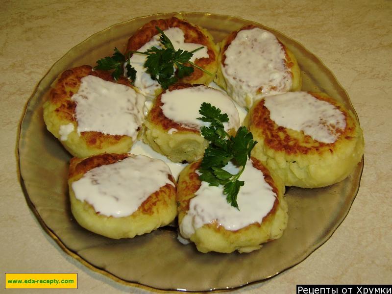 Обложка рецепта Зразы картофельные с яйцом и луком