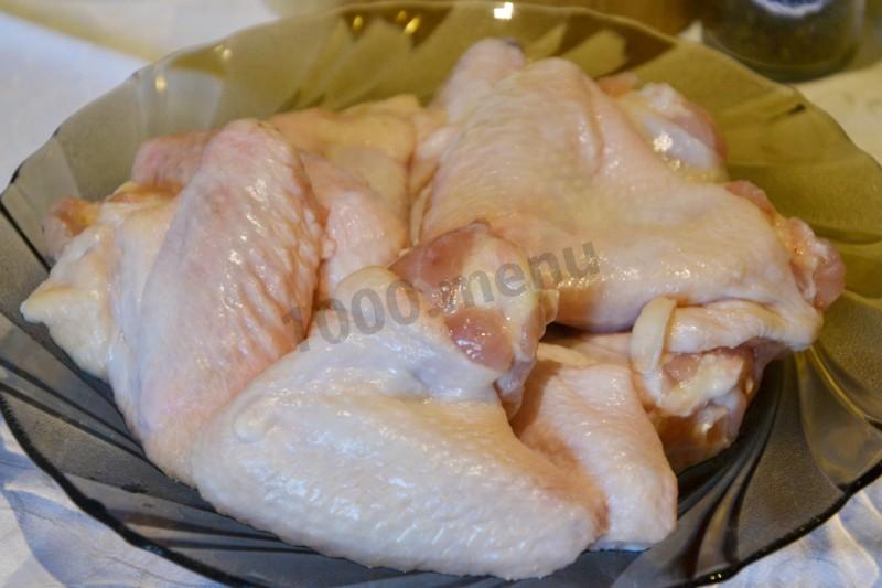 Шаг 2 приготовления Куриные крылышки в мультиварке