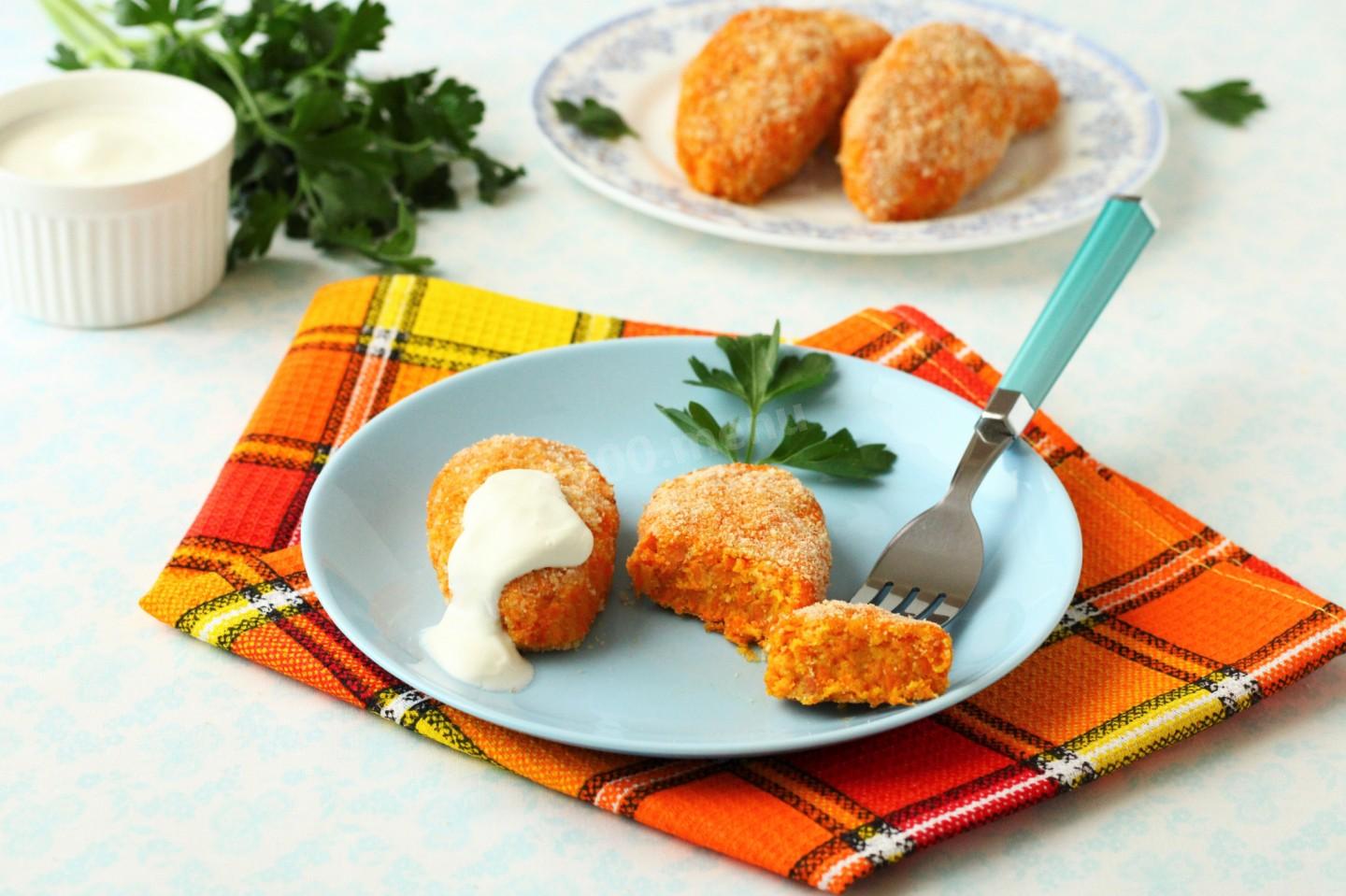 Шаг 14 приготовления Котлеты морковные в духовке